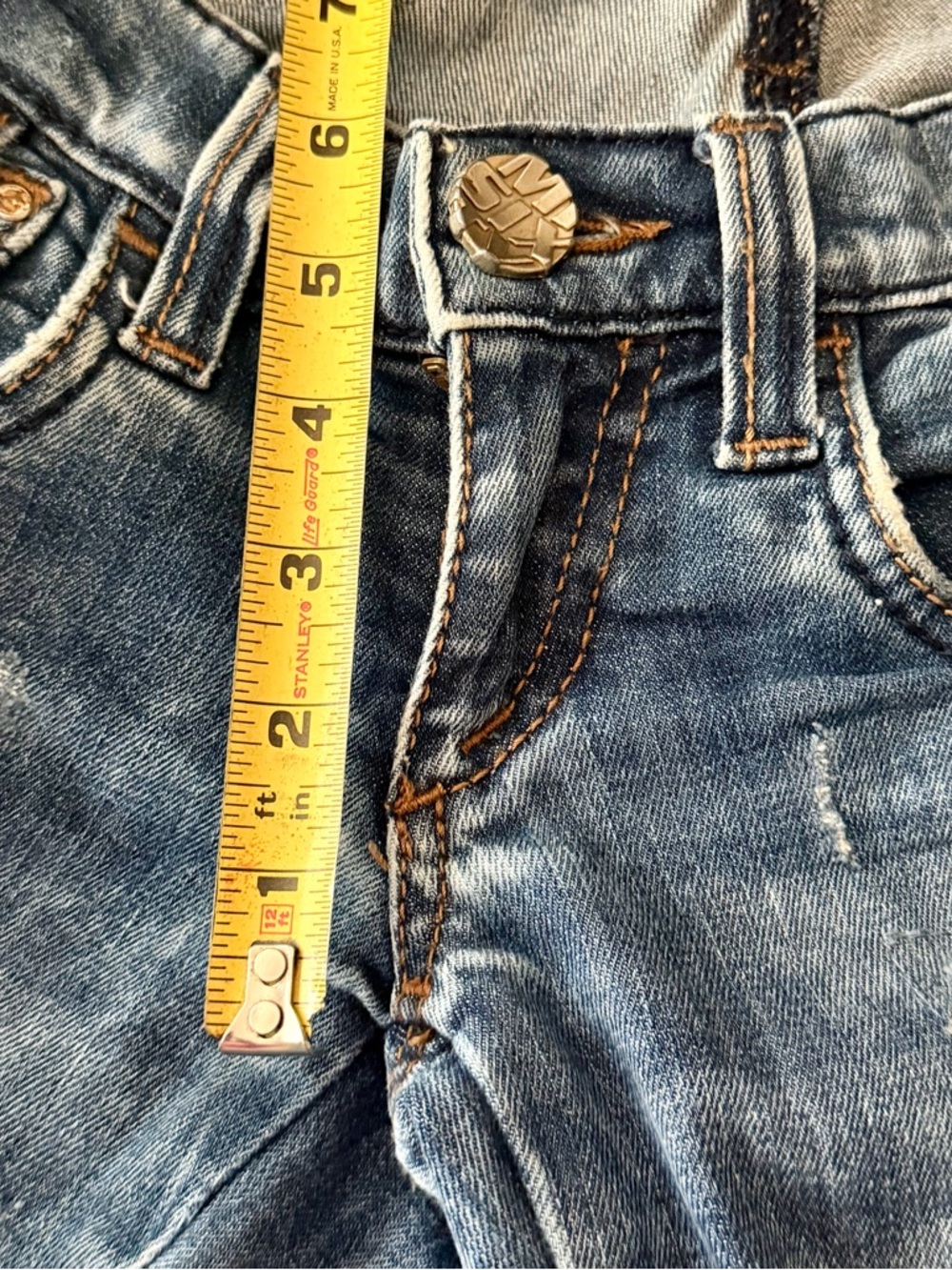Miss Sixty Low Rise Skinny Jeans Size 25 Distressed Y2K Grunge Punk Denim - Picture 9 of 12